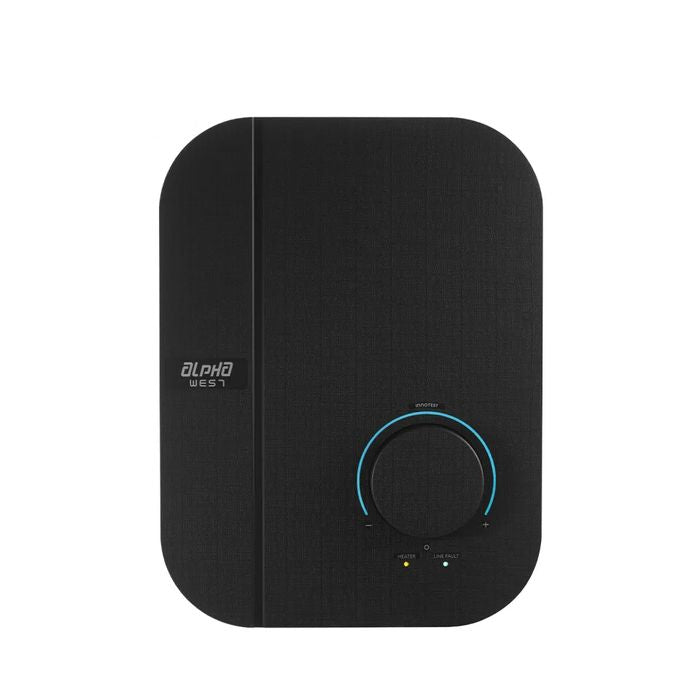 Alpha WES7 - I NEON BLACK CANVAS 4.5kW Home Shower Black Canvas | TBM Online