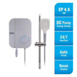 Alpha WES7 - I NEON BLUE LINEN 4.5kW Home Shower Blue Linen | TBM Online