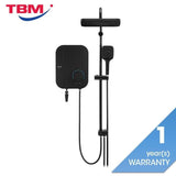 Alpha WES7 - I NEON RAINSHOWER BLACK CANVAS Home Shower RainShower Black Canvas | TBM Online