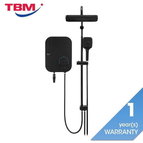 Alpha WES7 - I NEON RAINSHOWER BLACK CANVAS Home Shower RainShower Black Canvas | TBM Online