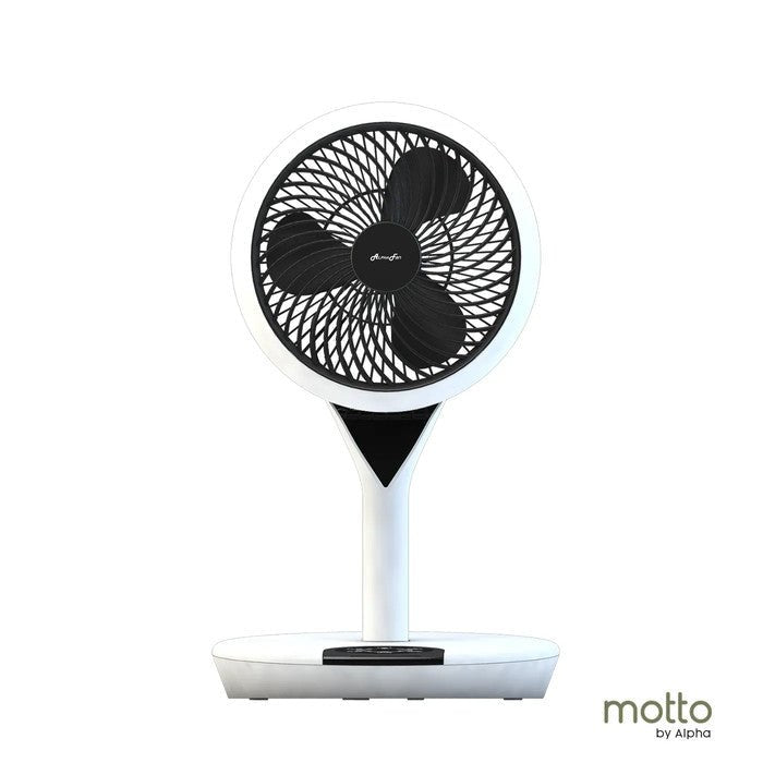 Alpha MOTTO SF 360/9-DC BK+WH Motto Stand Fan 360 9" DC Motor Black + White | TBM Online