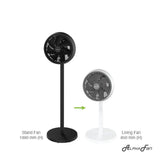 Alpha MOTTO SF B21/12 WHITE GREY Motto Stand Fan 12" 3 Speeds White Grey | TBM Online