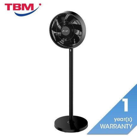Alpha MOTTO SF B22/14-DC Stand Fan B22 Motto 14" Adjustable Height Titanium | TBM Online
