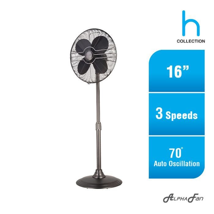 Alpha MOTTO SF H16 COPPER Motto Stand Fan 16" AC Motor Antique Copper | TBM Online