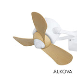 Alpha KONA W - 3B/16 MAPLE/MW Alkova 16" Ceiling Fan 3 Blades Maple/MW | TBM Online