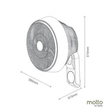 Alpha Motto Wall Fan WF 60/12 - AC Titanium | TBM Online