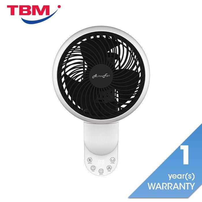 Alpha MOTTO WF B31/8 Motto Wall Fan 8 Inch 3 Blades White Black | TBM Online