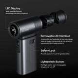 JisuLife Ultra2 Handheld Fan 9000mAh 25H Battery Life 43000RPM [Dark Grey / Light Brown]