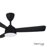 Vannus V3 3B/46 LED MATT BLACK Ceiling Fan 3 Blades 46" DC Motor LED Matt Black