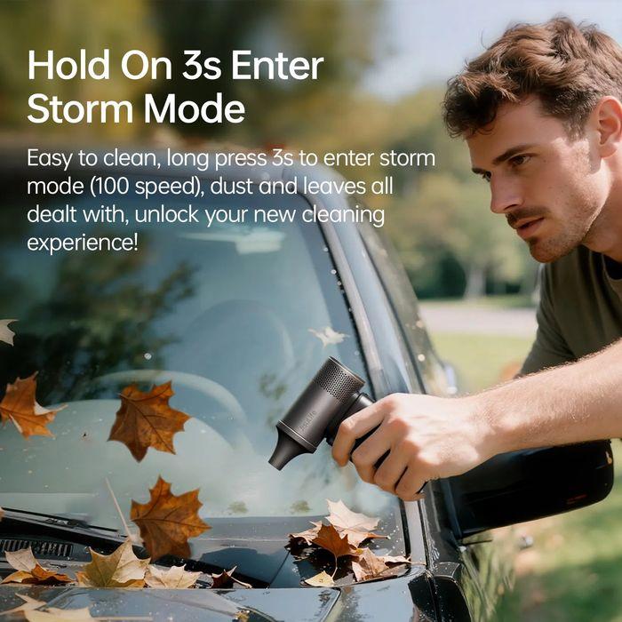 JisuLife Ultra2 Handheld Fan 9000mAh 25H Battery Life 43000RPM [Dark Grey / Light Brown]