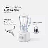 Panasonic MX-EP3112WSK 1.0L Blender Wet & Dry Mil Safety Lock And Thermal Cut Off Safety White