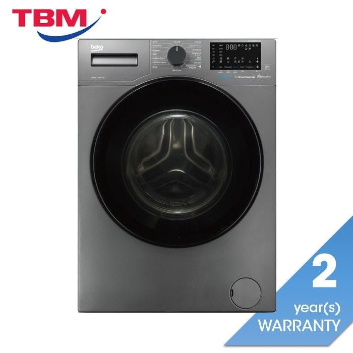 Beko WCV10749XMST Front Load Washer 10.0Kg Grey | TBM Online