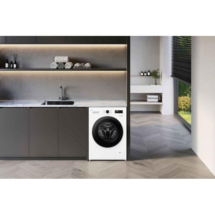 LG FB1209S5W 9kg Front Load Washer With 6 Motion Inverter Direct Drive
