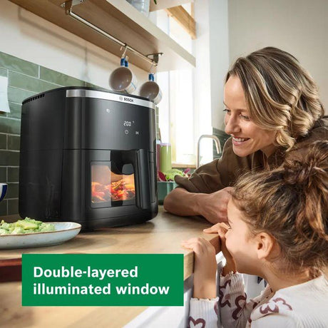Bosch MAF671B0GB 7.2L Air Fryer Illuminated Interior Double Layer Black | TBM Online