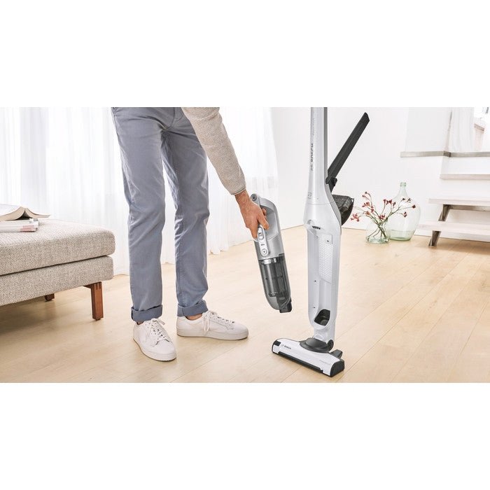 Bosch BCH3P2301 Handstick Vacuum Series 4 Flexxo 23.0V 2 In 1 Polar White Metallic | TBM Online