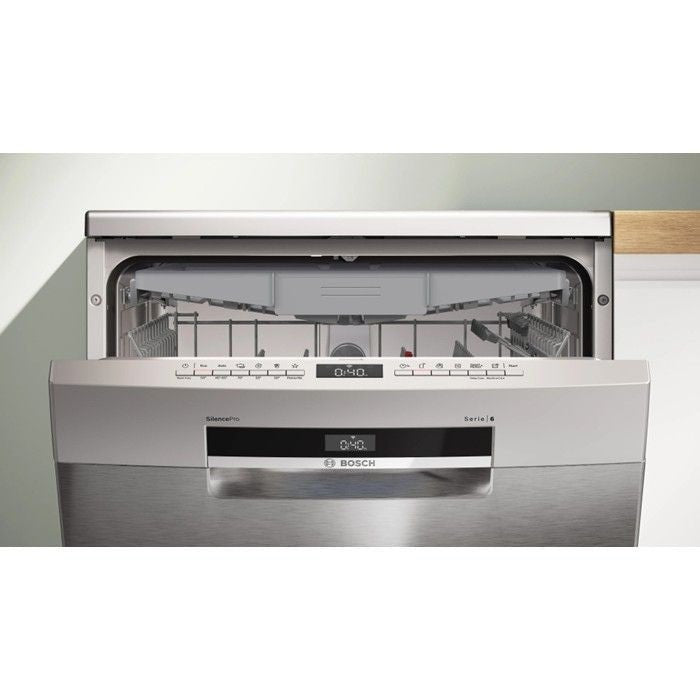 Bosch SMS6ECI11E Freestanding Dishwasher 60cm Brushed Steel Anti Fingerprint | TBM Online