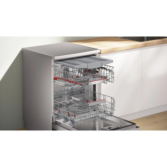 Bosch SMS6ECI11E Freestanding Dishwasher 60cm Brushed Steel Anti Fingerprint | TBM Online