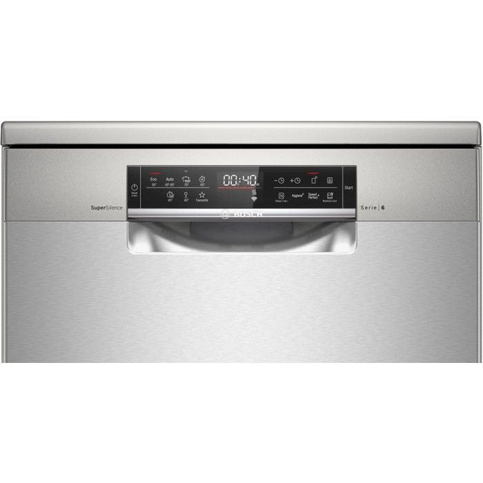 Bosch SMS6ZCI37Q Free - Standing Dishwasher 60cm Brushed Steel Anti - Fingerprint | TBM Online