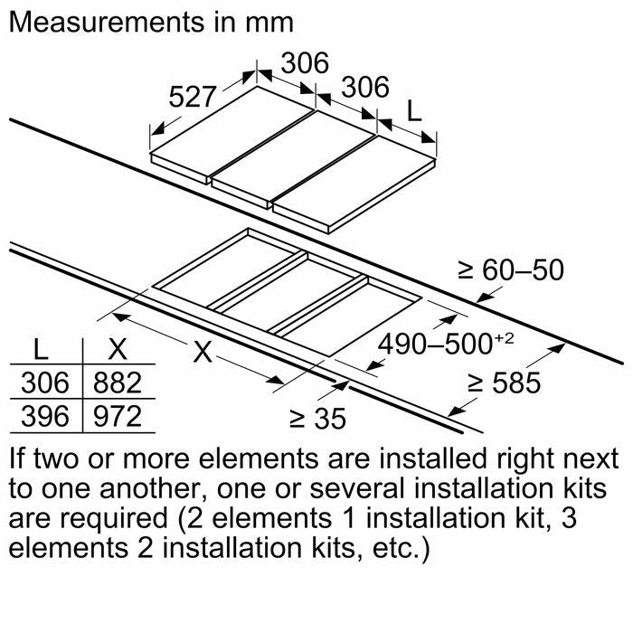 Bosch PKF375FP2E Domino Electric Hob 30cm Black | TBM Online