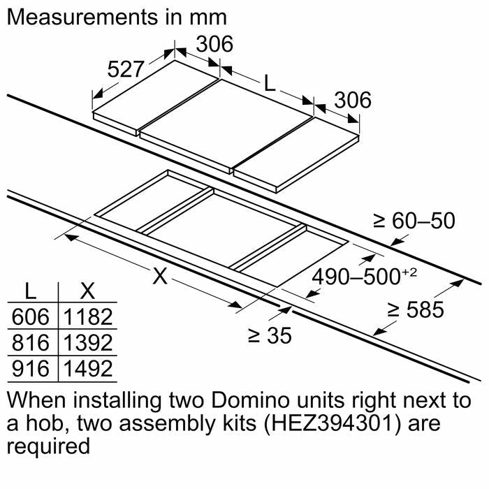 Bosch PKF375FP2E Domino Electric Hob 30cm Black | TBM Online