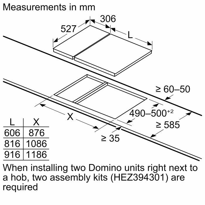 Bosch PKF375FP2E Domino Electric Hob 30cm Black | TBM Online