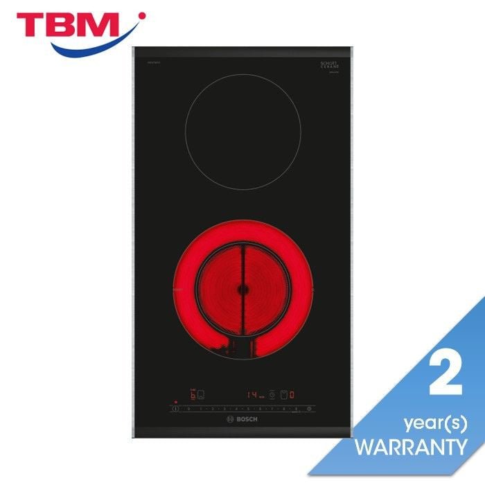 Bosch PKF375FP2E Domino Electric Hob 30cm Black | TBM Online