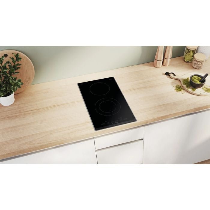 Bosch PKF375FP2E Domino Electric Hob 30cm Black | TBM Online