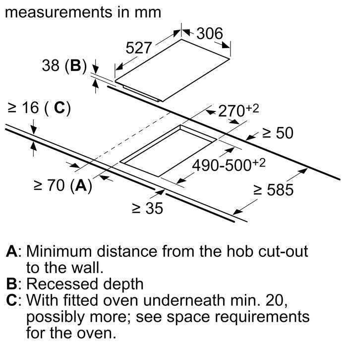 Bosch PKF375FP2E Domino Electric Hob 30cm Black | TBM Online