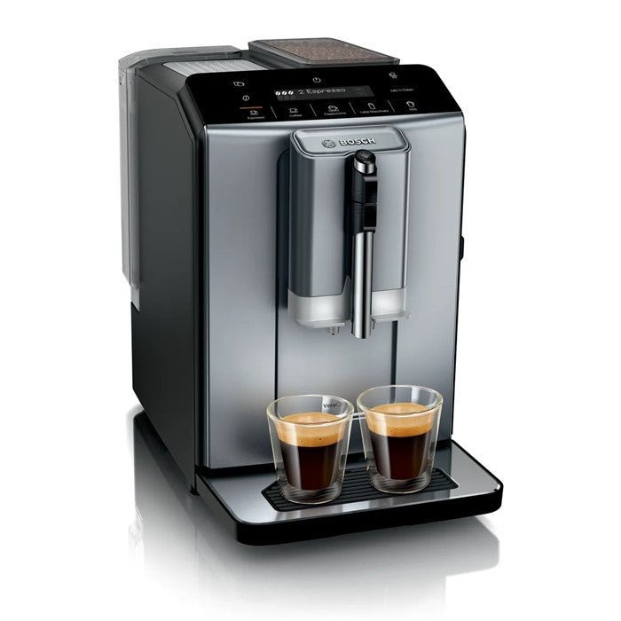 Bosch TIE20504 Fully Automatic Coffee Machine Verocofe Diamond Titanium Metallic | TBM Online