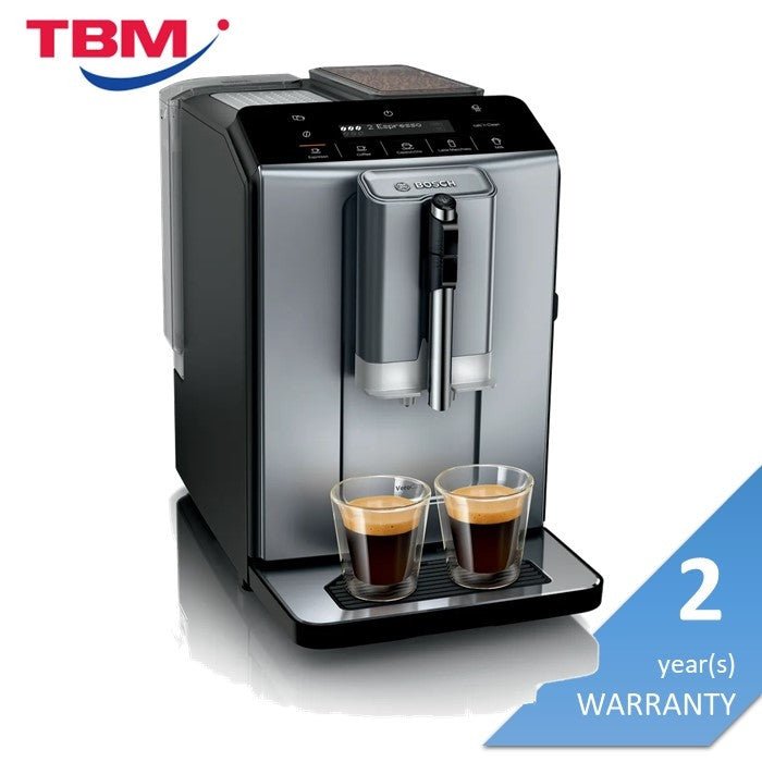 Bosch TIE20504 Fully Automatic Coffee Machine Verocofe Diamond Titanium Metallic | TBM Online