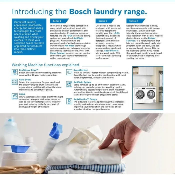 Bosch WGG25401SG Front Load Washer 10kg 1400RPM Anti Stain Graphite | TBM Online