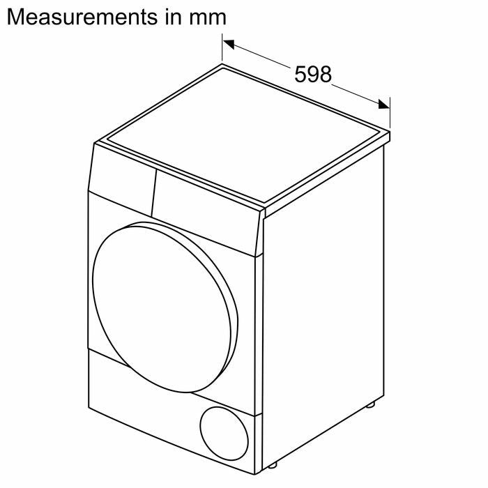 Bosch WQG24200SG Heat Pump Condenser Dryer Series 6 9.0kg | TBM Online