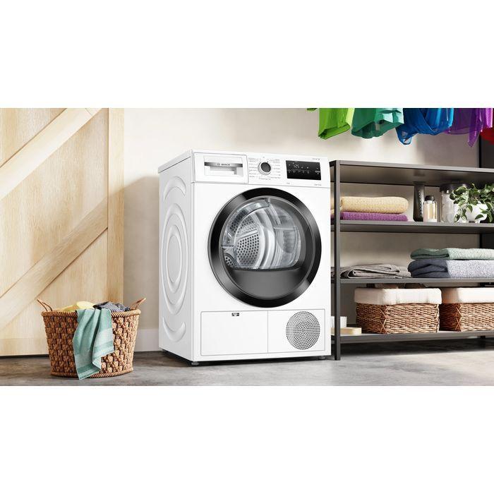 Bosch WTH85008SG Heat Pump Dryer 8kg White | TBM Online