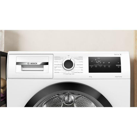 Bosch WTH85008SG Heat Pump Dryer 8kg White | TBM Online