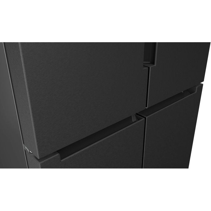 Bosch KFN96AXEA 4 Doors Fridge G646L Series 4 Brushed Black Steel Anti - Fingerprint | TBM Online