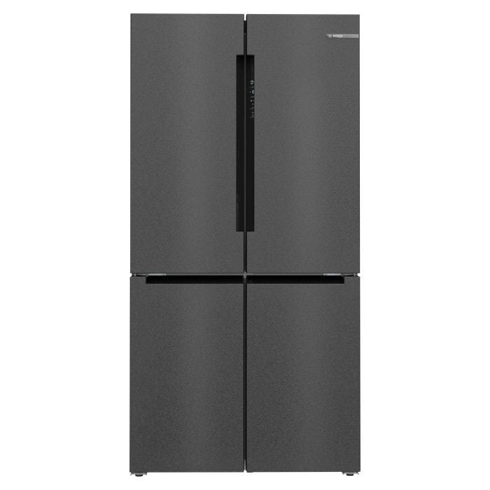 Bosch KFN96AXEA 4 Doors Fridge G646L Series 4 Brushed Black Steel Anti - Fingerprint | TBM Online