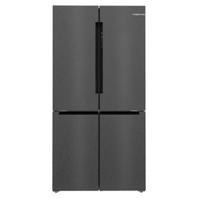 Bosch KFN96AXEA 4 Doors Fridge G646L Series 4 Brushed Black Steel Anti - Fingerprint | TBM Online
