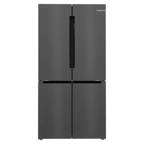 Bosch KFN96AXEA 4 Doors Fridge G646L Series 4 Brushed Black Steel Anti - Fingerprint | TBM Online