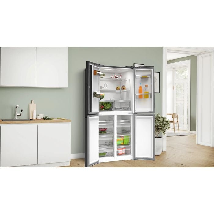 Bosch KMC85LBEA 4 Doors Fridge French Door Bottom Mount 547L Black | TBM Online