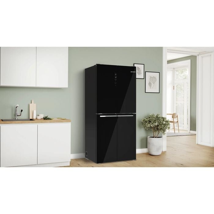 Bosch KMC85LBEA 4 Doors Fridge French Door Bottom Mount 547L Black | TBM Online