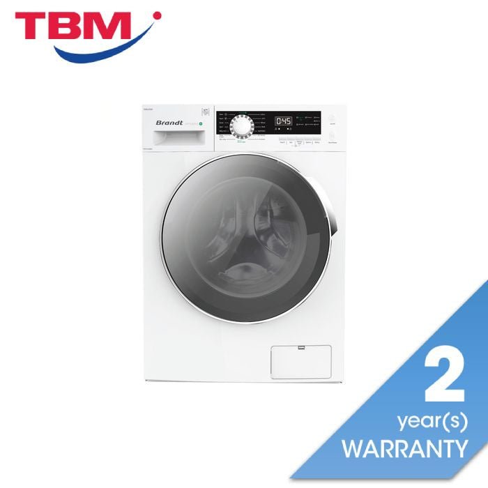 Brandt WFB104QWA Front Load Washer 10Kg Inverter | TBM Online