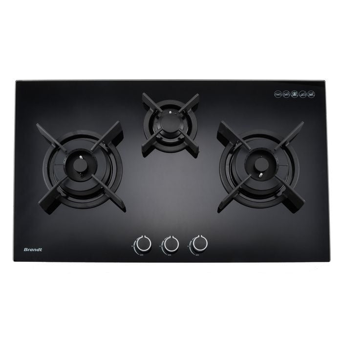 Brandt TG1493B Cooker Gas Hob 3 Burnes 90cm | TBM Online