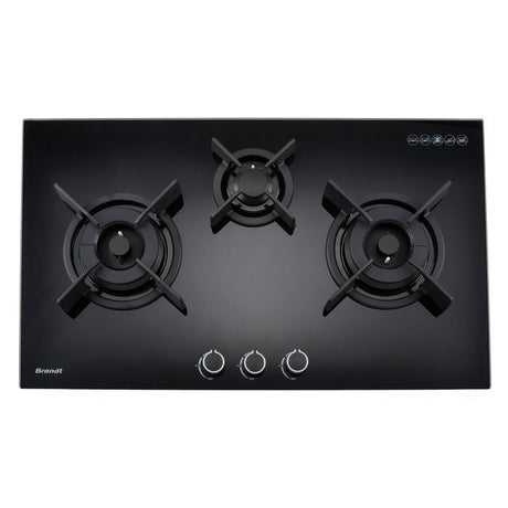 Brandt TG1493B Cooker Gas Hob 3 Burnes 90cm | TBM Online