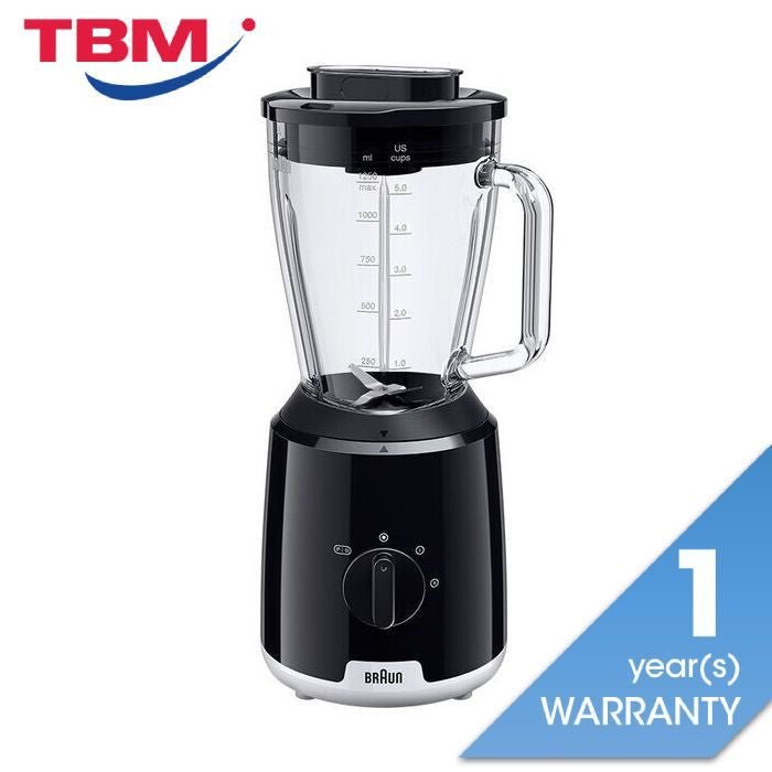 Braun JB1050BK Jug Blender Powerblend 1 600W 1.5L Black | TBM Online