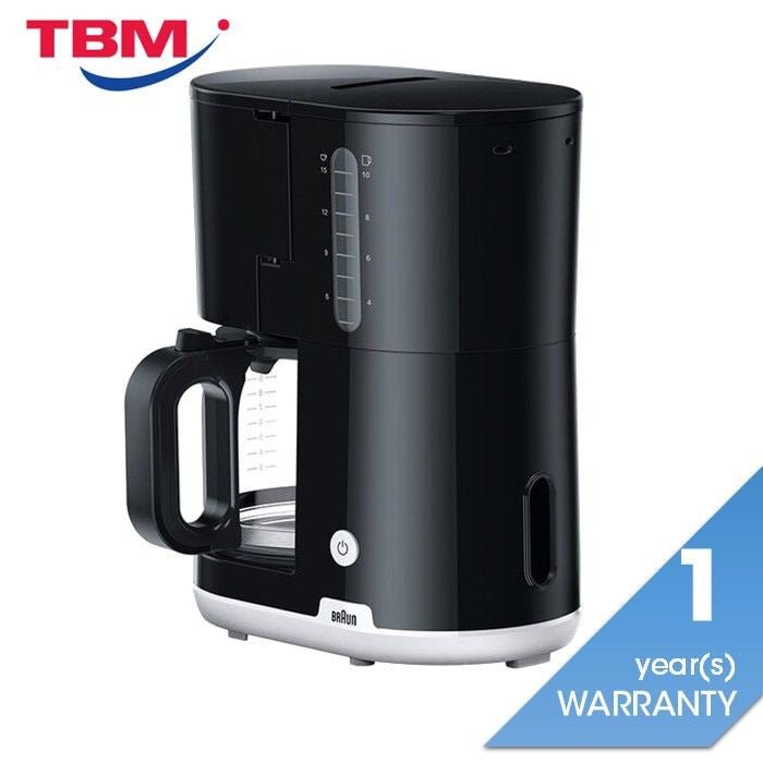 Braun KF1100BK Coffee Machine Breakfast 1000W Black | TBM Online