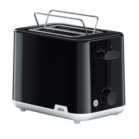 Braun HT1010BK Toaster Breakfast 2 Slot 900W Black | TBM Online