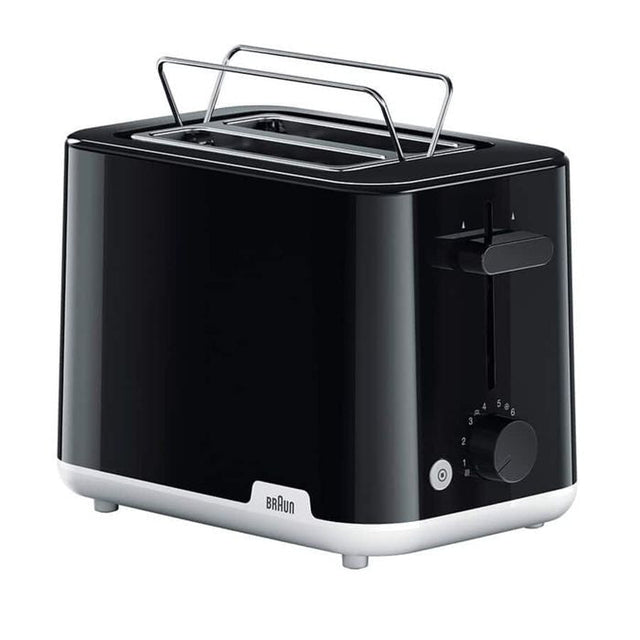 Braun HT1010BK Toaster Breakfast 2 Slot 900W Black | TBM Online