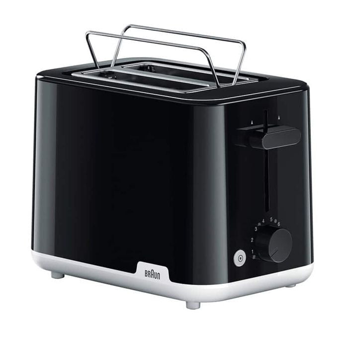 Braun HT1010BK Toaster Breakfast 2 Slot 900W Black | TBM Online