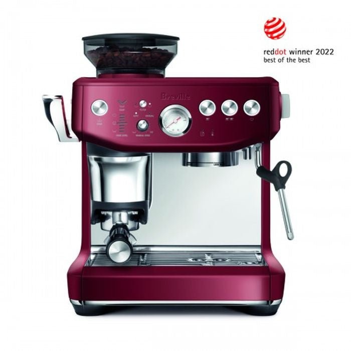 Breville BES876RVC The Barista Express Impress Espresso Coffee Machine Red Velvet 1850W | TBM Online