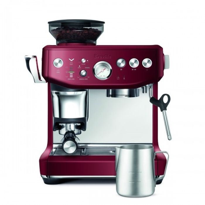 Breville BES876RVC The Barista Express Impress Espresso Coffee Machine Red Velvet 1850W | TBM Online